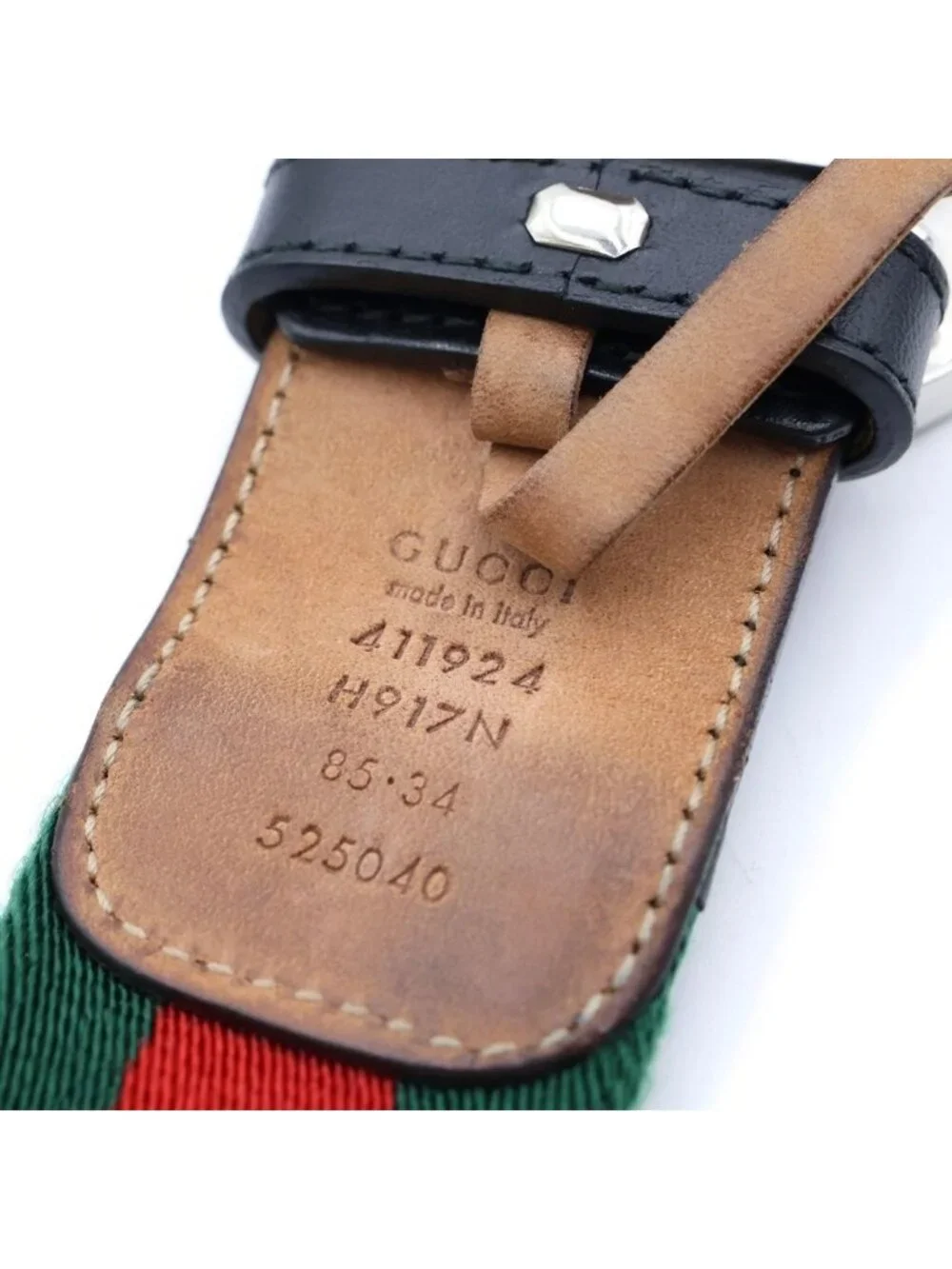 Gucci Interlocking G Buckle Web Belt Multicolor